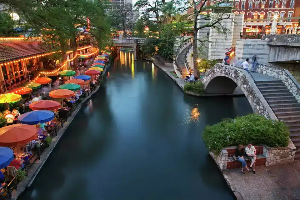 San Antonio Riverwalk near Joint Base San Antonio